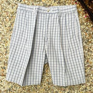 Tan, black & white, striped, Shorts, size 32